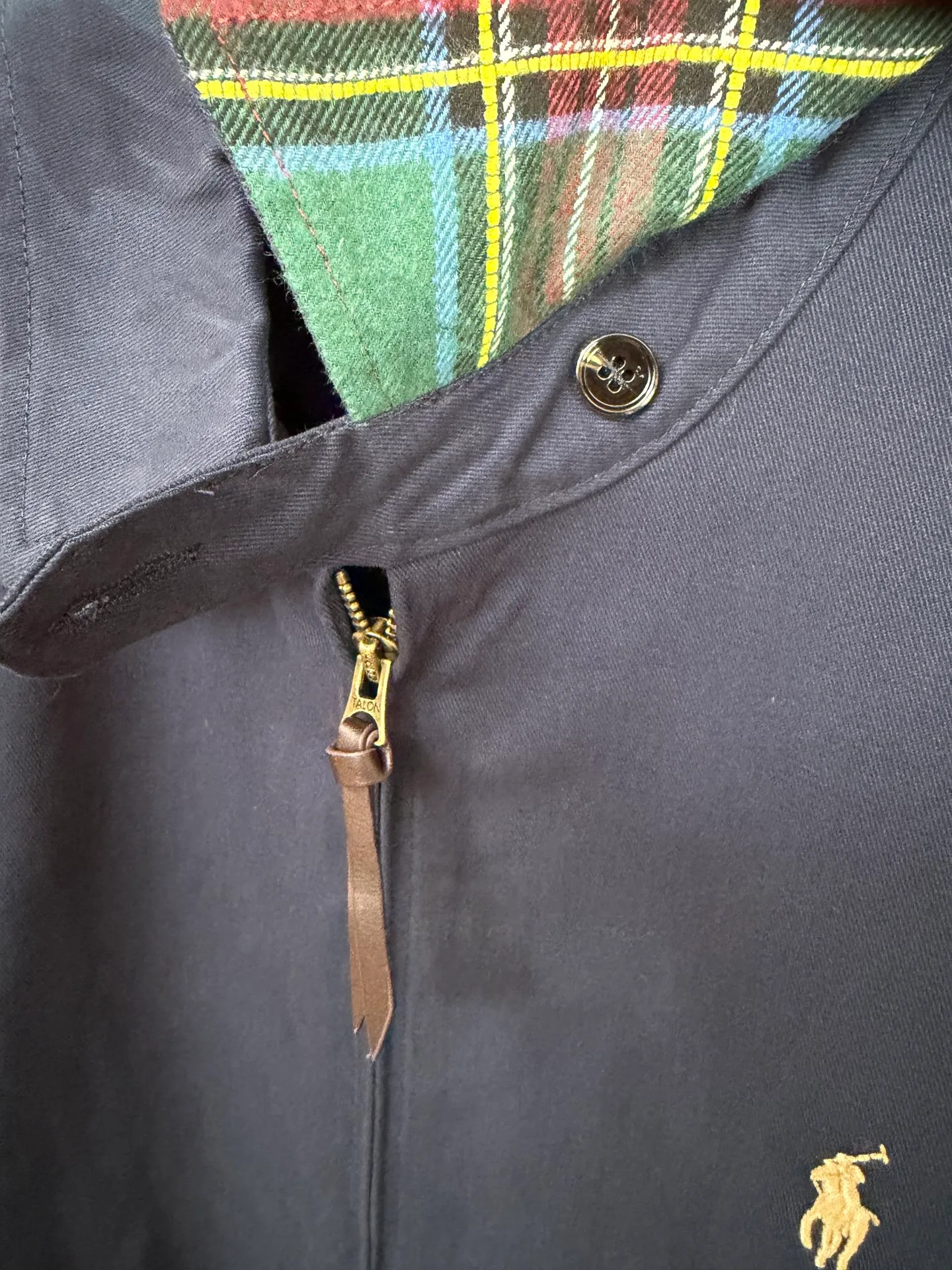 P330 Raff classic pony executive jacket, original twill cotton fabric with inner plaid fabric, customized hardware accessories, fine workmanship inside and outside to maintain the original details, simple version, old money style, casual matching